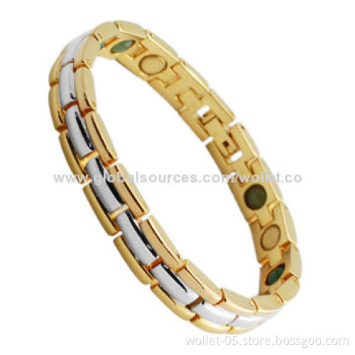 Newest healthy design of metal bracelet with IPG plated 316L stainless steel